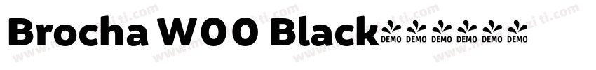 Brocha W00 Black字体转换